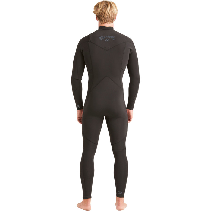 2024 Billabong Hombres Absolute 5/4mm Chest Zip Neopreno ABYW100194 - Black